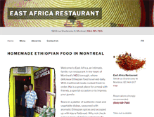 Tablet Screenshot of eastafricarestaurant.com